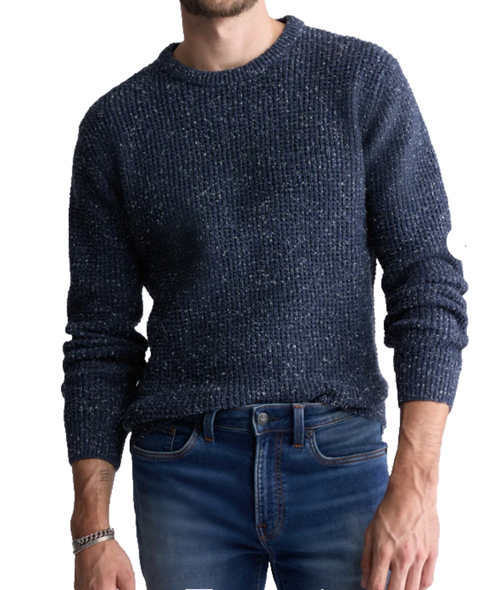 Buffalo David Bitton Wonder Men’sSpeckled Knit Sweater Navy M